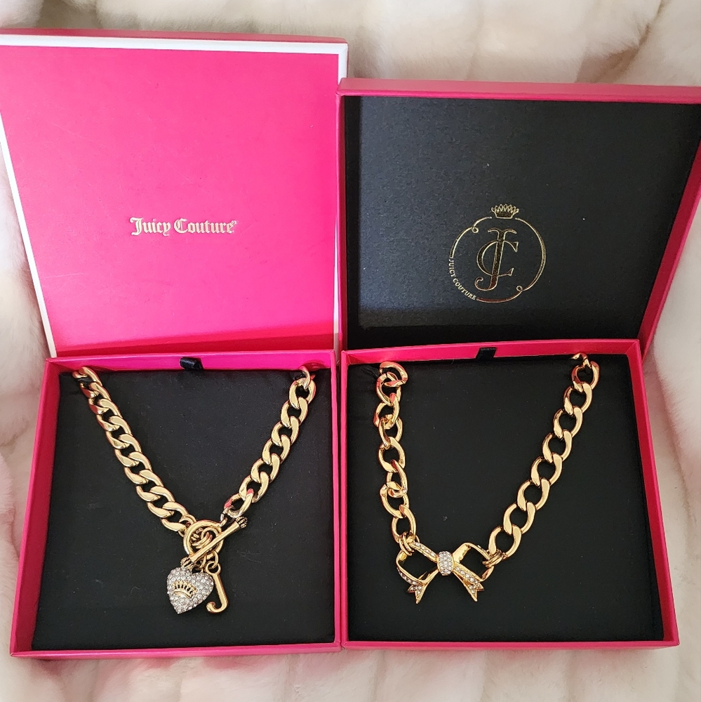 Juicy Couture Gold Necklace Set